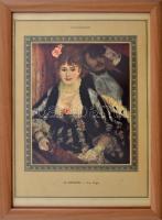 cca 2000 Renoir - La loge. Modern nyomat. Plexiüvegezett fakeretben. 40,5x28 cm
