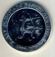 Spanyolország 1990. 2000P Ag "Olimpia-íjászat" T:PP