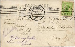 1914 "ATLANTICA" (Atlantica Tengerhajózási Rt. Fiume) egycsavaros tengeri áruszállító gőzh...