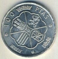 Spanyolország 1966. 100P Ag "Caudillo" T:1