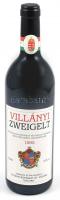 1995 Villányi Borászat Rt. Villányi Zweigelt, bontatlan palack félszáraz vörösbor, 12%, pincében, szakszerűen tárolt, 0,75l