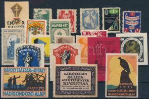 1896-1930 20 darab különféle régi magyar levélzáró