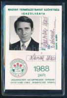 1988 Magyar Természetbarát Szövetség fényképes igazolvány