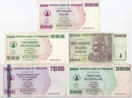 Zimbabwe 2007. 100.000$ + 200.000$ + 500.000$ + 2008. 750.000$ + 10.000.000$ + 25.000.000$ + 50.000....