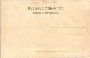 Nave da Guerra nell porto / Kriegsschiff im Hafen. K.u.K. Kriegsmarine / SMS Mária Terézia az Osztrá...