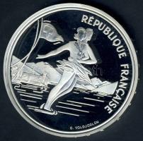 Franciaország 1989. 100Fr Ag "Téli olimpia-jégkorcsolya" T:PP