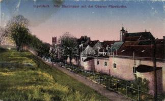 Ingolstadt town wall and church