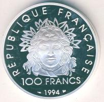 Franciaország 1994. 100Fr Ag "Olimpia-gerelyhajítás" T:PP