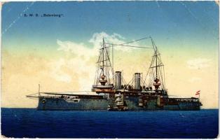 SMS Babenberg az Osztrák-Magyar Haditengerészet Habsburg-osztályú pre-dreadnought csatahajója / K.u.K. Kriegsmarine Linienschiff / Austro-Hungarian Navy SMS Babenberg pre-dreadnought battleship. G. Costalunga 1914/15. (fl)