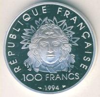 Franciaország 1994. 100Fr Ag "Olimpia-diszkoszvető" T:PP