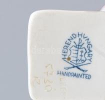 Herendi Léda és a hattyú. Kézzel festett, jelzett, hibátlan 9,5 cm