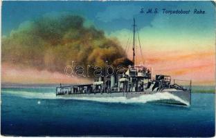 1916 SMS Réka, a K.u.K. haditengerészet Huszár-osztályú rombolója / K.u.K. Kriegsmarine SM Torpedoboot Réka. C. Fano 1915/16. 38. + K.u.k. Festungsartillerieregiment Nr. 4. 14. Feldkompagnie (EK)