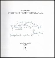 Murádin Jenő: Gyergyó művészeti topográfiája. A szerző, Murádin Jenő (1937-) által Sümegi György (1947-) művészettörténésznek DEDIKÁLT példány. Győr, 2003., Regió Art. Gazdag képanyaggal illusztrált. Kiadói egészvászon-kötés, kiadói papír védőborítóban.