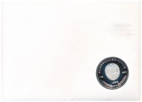 Észak-Korea 1995. 500W Ag "XXVI. Nyári Olimpiai Játékok" részben multicolor érme, érmés bo...