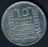 Franciaország 1934. 10Fr Ag T:2