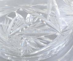 Kristály vajtartó. Hibátlan. d: 17 cm