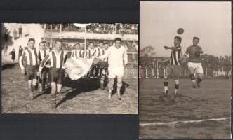 1929 Az Uruguay-Ferencváros (2:3) legendás labdarúgó mérkőzés 38 db eredeti fotója. 18x24 cm-ig Nagy...