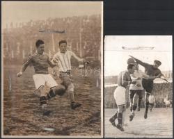 1929 Az Uruguay-Ferencváros (2:3) legendás labdarúgó mérkőzés 38 db eredeti fotója. 18x24 cm-ig Nagy...