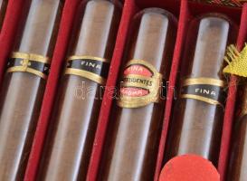 8 db Gildemann szivar, eredeti dobozában, egy rekesz és 1 db tároló kapszula üres