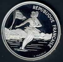 Franciaország 1989. 100Fr Ag "Téli olimpia-jégkorcsolya" T:PP