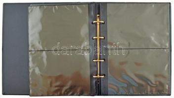 Világ Vadvédelmi Alap (WWF) műbőr, négygyűrűs album 10db kettes osztású érmés boríréktartó berakólap...