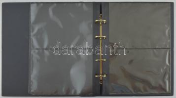 Világ Vadvédelmi Alap (WWF) műbőr, négygyűrűs album 9db kettes osztású érmés boríréktartó berakólapp...