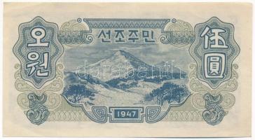 Észak-Korea 1947. 5W "964041" vízjeles papíron T:III szép papír
North Korea 1947. 5 Won &...