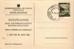 1946 Wiener Neustadt, Bécsújhely; Neunkirchentor nach einem alten Gemälde. Bundesministerium für Soz...