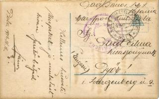 1916 Bucna Pasqua! / Húsvéti üdvözlet / Easter greeting "K.U.K. MARINEFELDPOSTAMT" (fl)