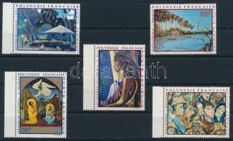Paintings by Polynesian artists set, Polinéz művészek festményei sor