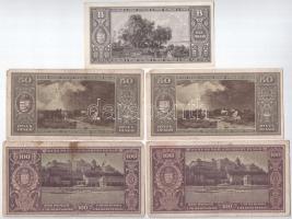 1945-1946. 10db vegyes pengő bankjegy T:II-III-