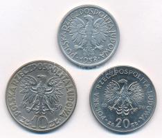 Lengyelország 1958. 2ZL Al + 1959. 10ZL Cu-Ni + 1976. 20Zl Cu-Ni "Marceli Nowotko" T:2,2-
...