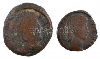 Római Birodalom 2db klf bronzpénz a III-IV. századból T:2-,3 patina Roman Empire 2pcs of diff bronze coins 3-4th Century C:VF,F patina