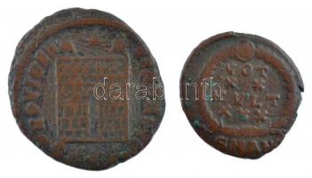 Római Birodalom 2db klf bronzpénz a III-IV. századból T:2-,3 patina Roman Empire 2pcs of diff bronze...