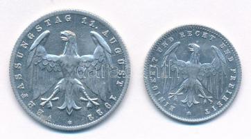 Németország / Weimari Köztársaság 1922G 3M Al "3 éves weimari alkotmány" forgalmi emlékérm...