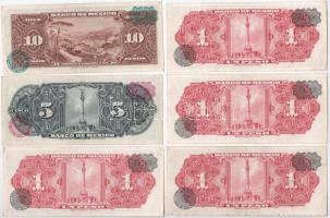 Mexikó 1954. 5$ + 10$ + 1957. 1P (4x) T:II-III
Mexico 1954. 5$ + 10$ + 1957.1 Peso (4x) C:XF-F