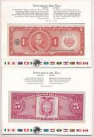Ecuador 1982. 5S + El Salvador 1982. 1C, mindkettő bankjegyes borítékban T:I
Ecuador 1982. 5 Sucres...