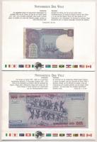 Brazília 1984. 100C + India 1985. 1R, mindkettő bankjegyes borítékban T:I
Brazil 1984. 100 Cruzeiro...