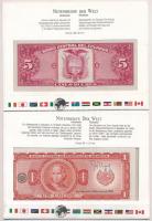 Ecuador 1983. 5S + El Salvador 1982. 1C, mindkettő bankjegyes borítékban T:I
Ecuador 1983. 5 Sucres...