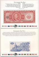 El Salvador 1982. 1C + Ukrajna 1991. 5K, mindkettő bankjegyes borítékban T:I El Salvador 1982. 1 Col...