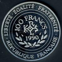 Franciaország 1990. 100Fr Ag T:PP Csak 30.000 db!