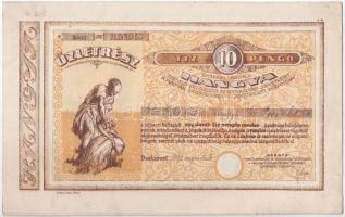 Budapest 1942. "Hangya Termelő-Értékesítő és Fogyasztási Szövetkezet" üzletrésze 10P-ről, ...