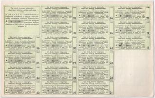 Budapest 1942. "Hangya Termelő-Értékesítő és Fogyasztási Szövetkezet" üzletrésze 100P-ről,...