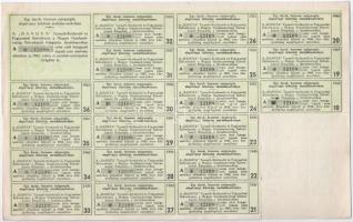 Budapest 1942. "Hangya Termelő-Értékesítő és Fogyasztási Szövetkezet" üzletrésze 100P-ről,...