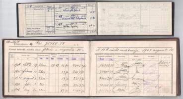 1896. "Egyesült Budapesti Fővárosi Takarékpénztár törlesztési könyvecske 4 1/2%-os záloglevélkö...