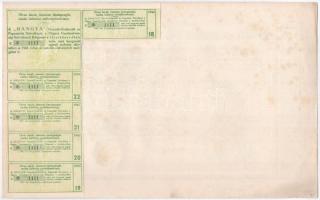 Budapest 1941. "Hangya Termelő-Értékesítő és Fogyasztási Szövetkezet" üzletrésze 500P-ről,...