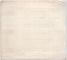 Budapest 1946. "Ganz és Társa Villamossági, Gép, Waggon- és Hajógyár R. T." névre szóló ré...