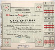 Budapest 1946. "Ganz és Társa Villamossági, Gép, Waggon- és Hajógyár R. T." névre szóló ré...