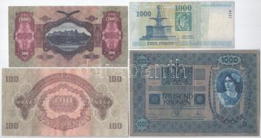 4db-os vegyes, főleg magyar bankjegy tétel, közte 1930. 100P csillagos sorszámmal + 1944. 100P &quot...