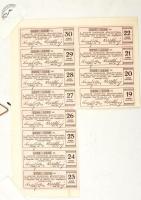 Budapest 1926. "Magyar Oxigéngyár Részvénytársaság" huszonöt részvénye egyben, összesen 50...